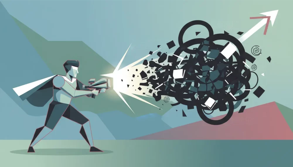 An illustration of defeating plagiarism. Do not use text in this image.